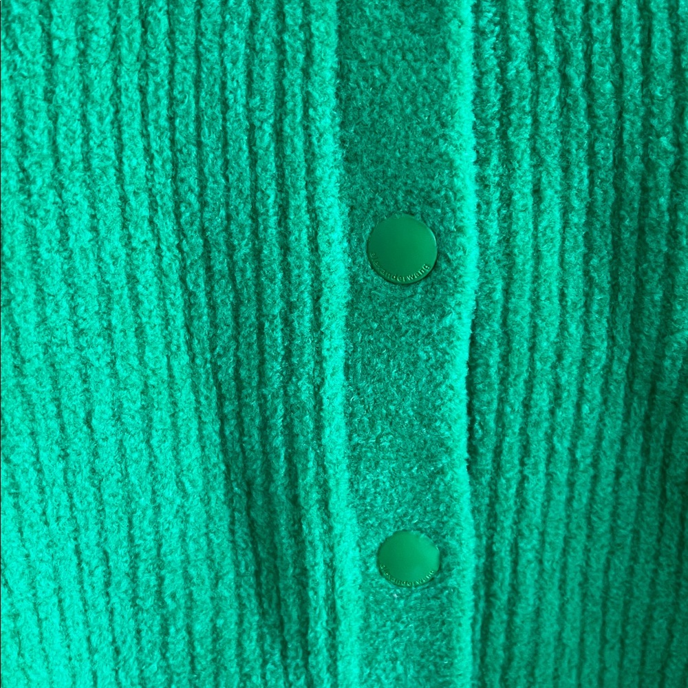 Alexander Wang Chenille Ribbed Buttoned Cardigan - image 3